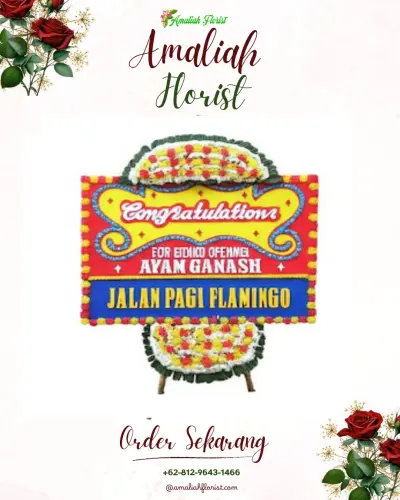 Bunga Papan Congratulation di Tunjuk
